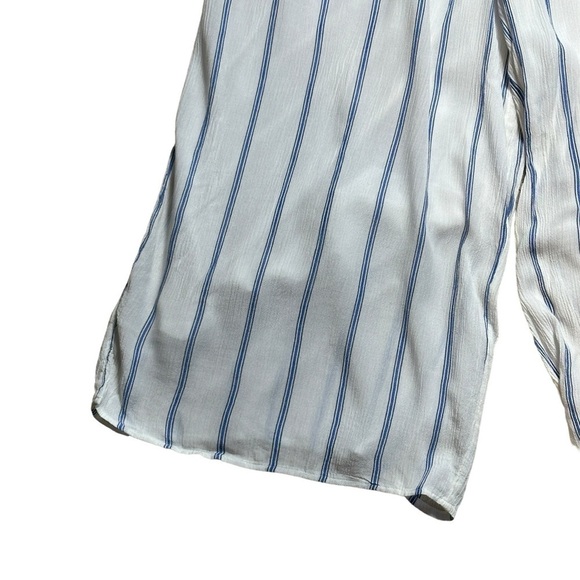 American Eagle Outfitters White Striped Wide Leg Jumpsuit | U.S. Woman’s Small - Picture 4 of 8